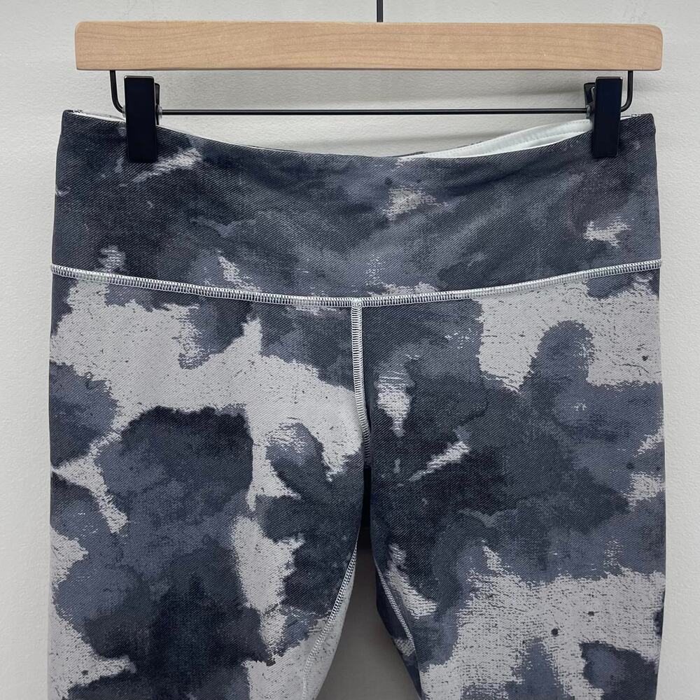 Lululemon Wunder Under Womens 8 Luon Floral Platoon Silver Spoon/Grey W5D94S - Picture 3 of 7
